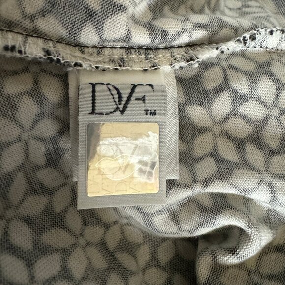 Chic & Effortless! Diane Von Furstenberg Reina Dress in Black & White Pr… - Picture 8 of 13